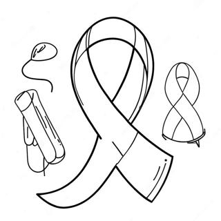 Pagina Para Colorir Do Contorno Do Laco Do Cancer 36273-30242