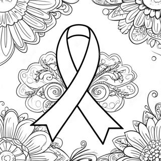 Pagina Para Colorir Do Design Colorido Do Laco Do Cancer 36274-30258