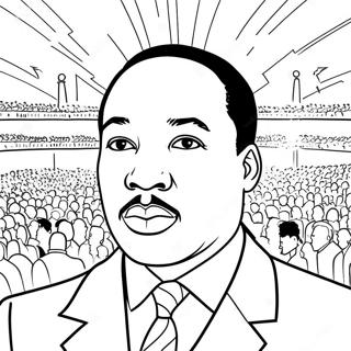 Pagina Para Colorir Do Discurso Inspirador De Martin Luther King Jr 36294-30271