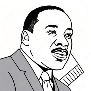 Pagina Para Colorir Do Discurso Inspirador De Martin Luther King Jr 36294-30272