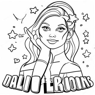 Pagina Para Colorir Da Legal Cheerleader Dos Dallas Cowboys 36304-30278