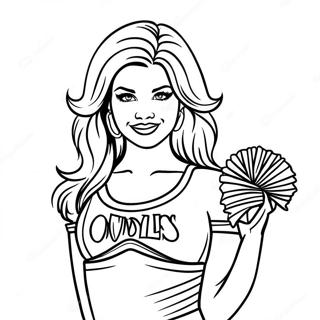 Pagina Para Colorir Da Legal Cheerleader Dos Dallas Cowboys 36304-30279