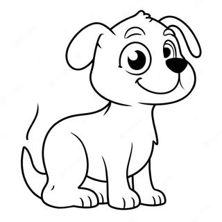 Cachorro De Desenho Assustador Páginas Para Colorir