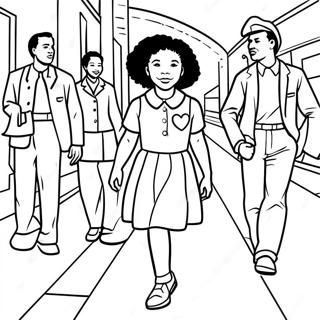 Pagina Para Colorir Do Momento Corajoso Da Ruby Bridges 36485-30397