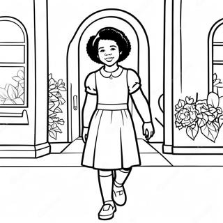 Pagina Para Colorir Do Momento Corajoso Da Ruby Bridges 36485-30398