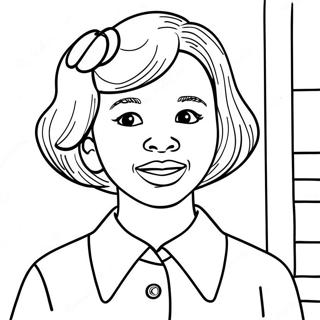 Pagina Para Colorir Do Momento Corajoso Da Ruby Bridges 36485-30399