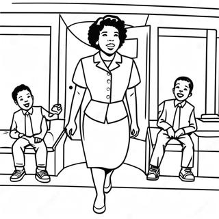 Pagina Para Colorir Do Momento Corajoso Da Ruby Bridges 36485-30400