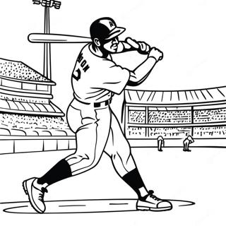 Pagina Para Colorir Do Jackie Robinson Batendo Um Home Run 36505-30433