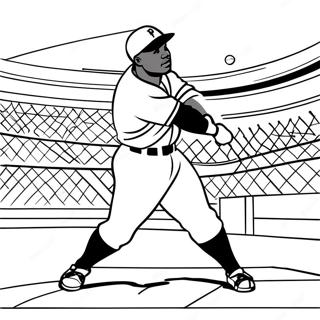 Pagina Para Colorir Do Jackie Robinson Batendo Um Home Run 36505-30435