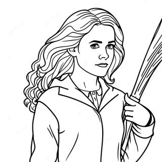 Hermione Páginas Para Colorir