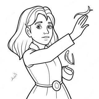 Pagina Para Colorir Da Hermione Lancando Um Feitico 36535-30447