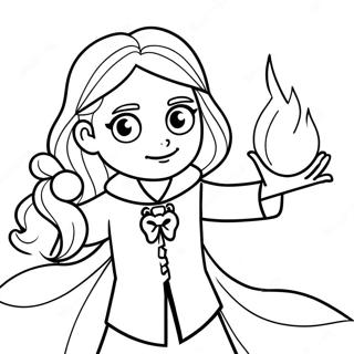 Pagina Para Colorir Da Hermione Lancando Um Feitico 36535-30448