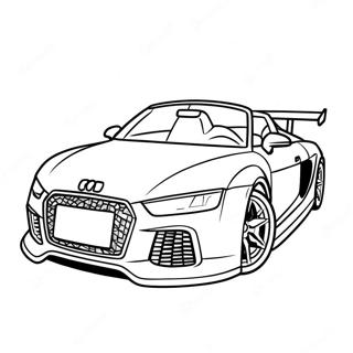 Pagina Para Colorir Carro De Corrida Audi 36545-30461