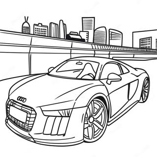 Pagina Para Colorir Carro De Corrida Audi 36545-30463