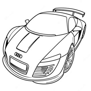 Pagina Para Colorir Carro De Corrida Audi 36545-30464