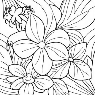 Pagina Para Colorir Flores Tropicais Vibrantes 36595-30500