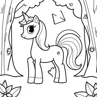 Pagina Para Colorir Princesa Luna Em Uma Floresta Magica 36605-30504