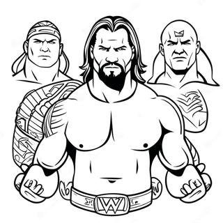 Pagina Para Colorir Da Wwe Com Linhas Grossas 36704-30582