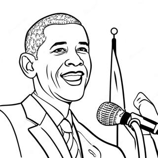 Pagina Para Colorir Do Barack Obama Fazendo Um Discurso 36776-30633