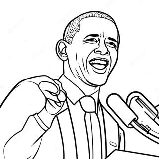 Pagina Para Colorir Do Barack Obama Fazendo Um Discurso 36776-30634