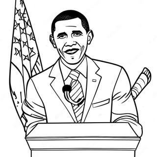 Pagina Para Colorir Do Barack Obama Fazendo Um Discurso 36776-30635