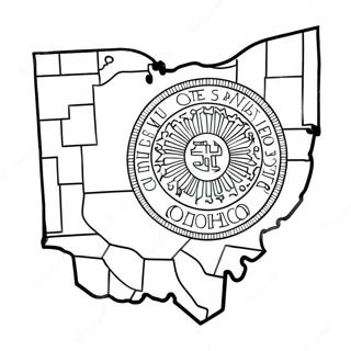 Pagina Para Colorir Do Contorno Do Estado De Ohio 36795-30646