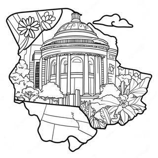 Pagina Para Colorir Do Contorno Do Estado De Ohio 36795-30648