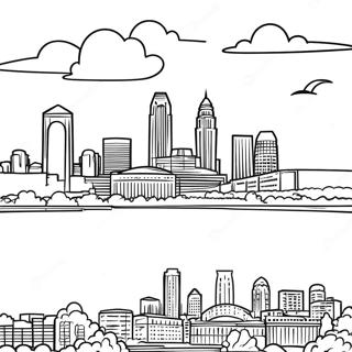 Pagina Para Colorir Do Horizonte De Cleveland 36796-30649