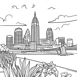 Pagina Para Colorir Do Horizonte De Cleveland 36796-30650