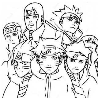 Pagina Para Colorir Dos Membros De Akatsuki Do Naruto 36826-30681