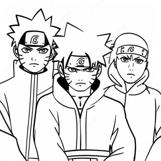 Pagina Para Colorir Dos Membros De Akatsuki Do Naruto 36826-30684