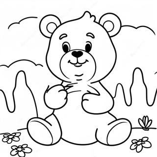 Pagina Para Colorir Do Urso Carinhoso Stoner Relaxado 36936-30763