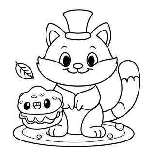 Pagina Para Colorir Do Gato De Cheshire Assando Biscoitos 36946-30774