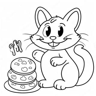 Pagina Para Colorir Do Gato De Cheshire Assando Biscoitos 36946-30775