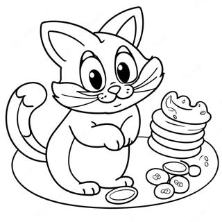 Pagina Para Colorir Do Gato De Cheshire Assando Biscoitos 36946-30776