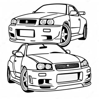 Pagina Para Colorir Do Nissan Skyline R34 36965-30782