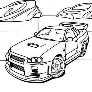 Pagina Para Colorir Do Nissan Skyline R34 36965-30784