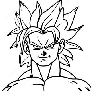 Pagina Para Colorir Da Majestosa Transformacao Super Saiyan 4 36996-30817