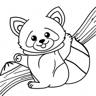 Pagina Para Colorir Panda Vermelho 3699-3002