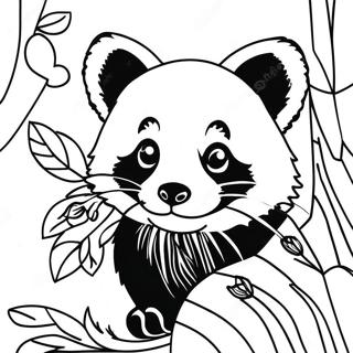 Pagina Para Colorir Panda Vermelho 3699-3003