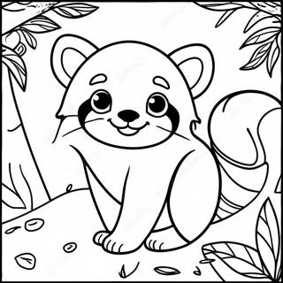 Pagina Para Colorir Panda Vermelho 3699-3004