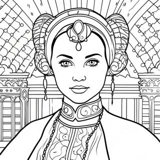 Padmé Páginas Para Colorir