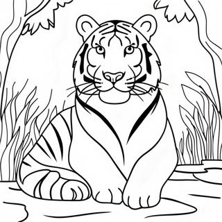 Pagina Para Colorir Do Tigre Branco 37075-30871