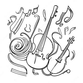 Pagina Para Colorir Instrumento Musical 3709-3010