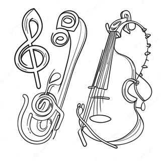 Pagina Para Colorir Instrumento Musical 3709-3012