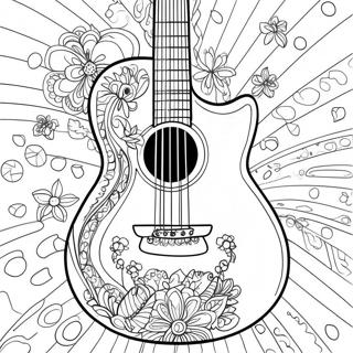 Pagina Para Colorir Guitarra Colorida 3710-3015