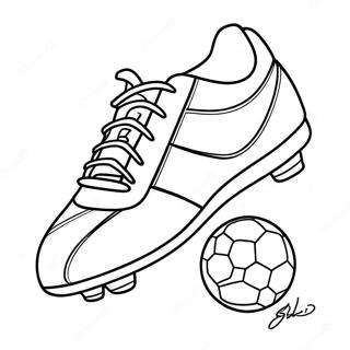 Pagina Para Colorir Do Tenis De Futebol 37115-30907