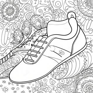 Pagina Para Colorir Do Tenis De Futebol Colorido Com Padroes 37116-30911