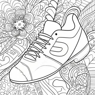 Pagina Para Colorir Do Tenis De Futebol Colorido Com Padroes 37116-30912