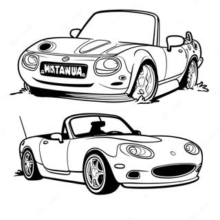 Miata Páginas Para Colorir